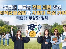 지방국립대 무상교육을 환영한다